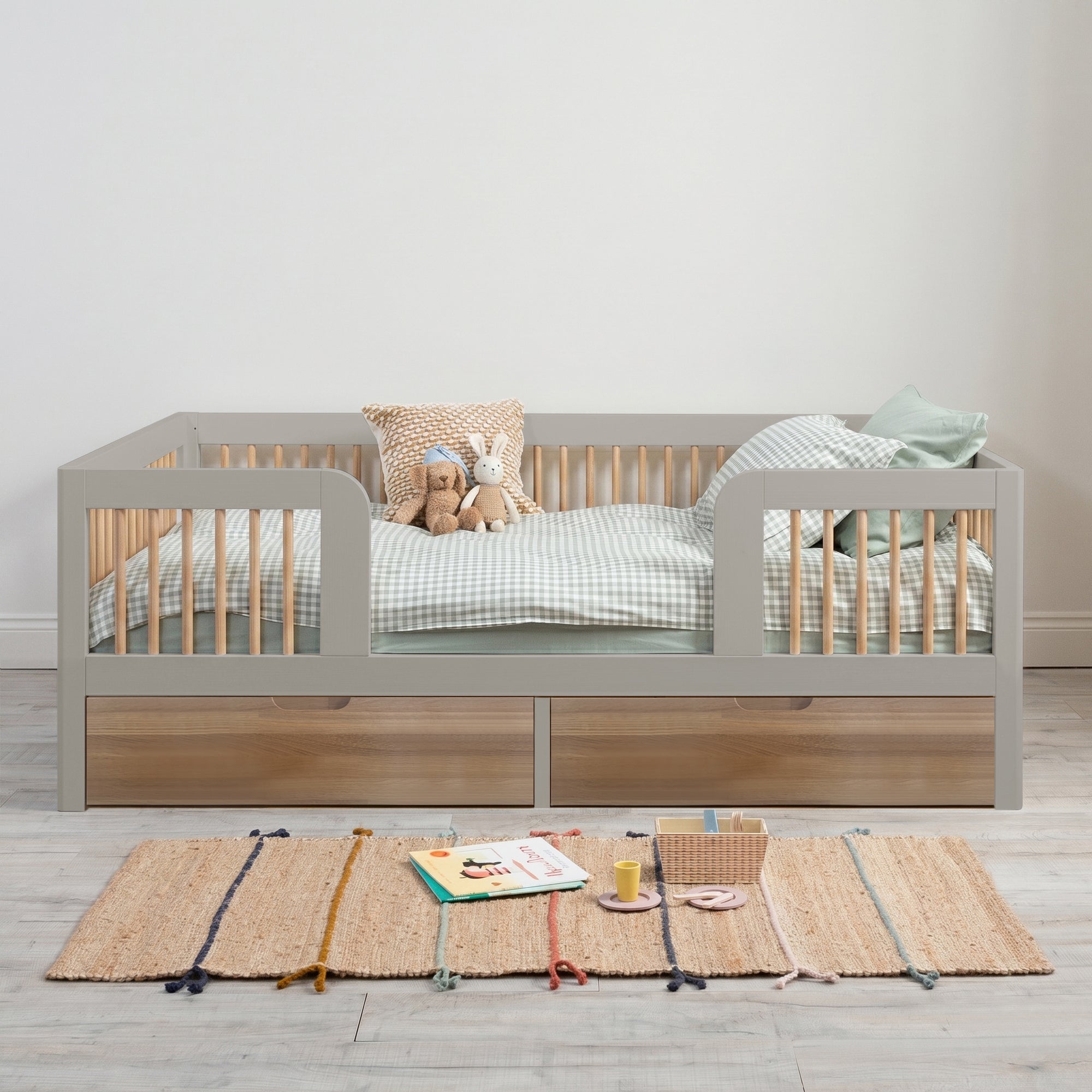 Add-On Legs and Drawers (Oak) - Roomix Beds