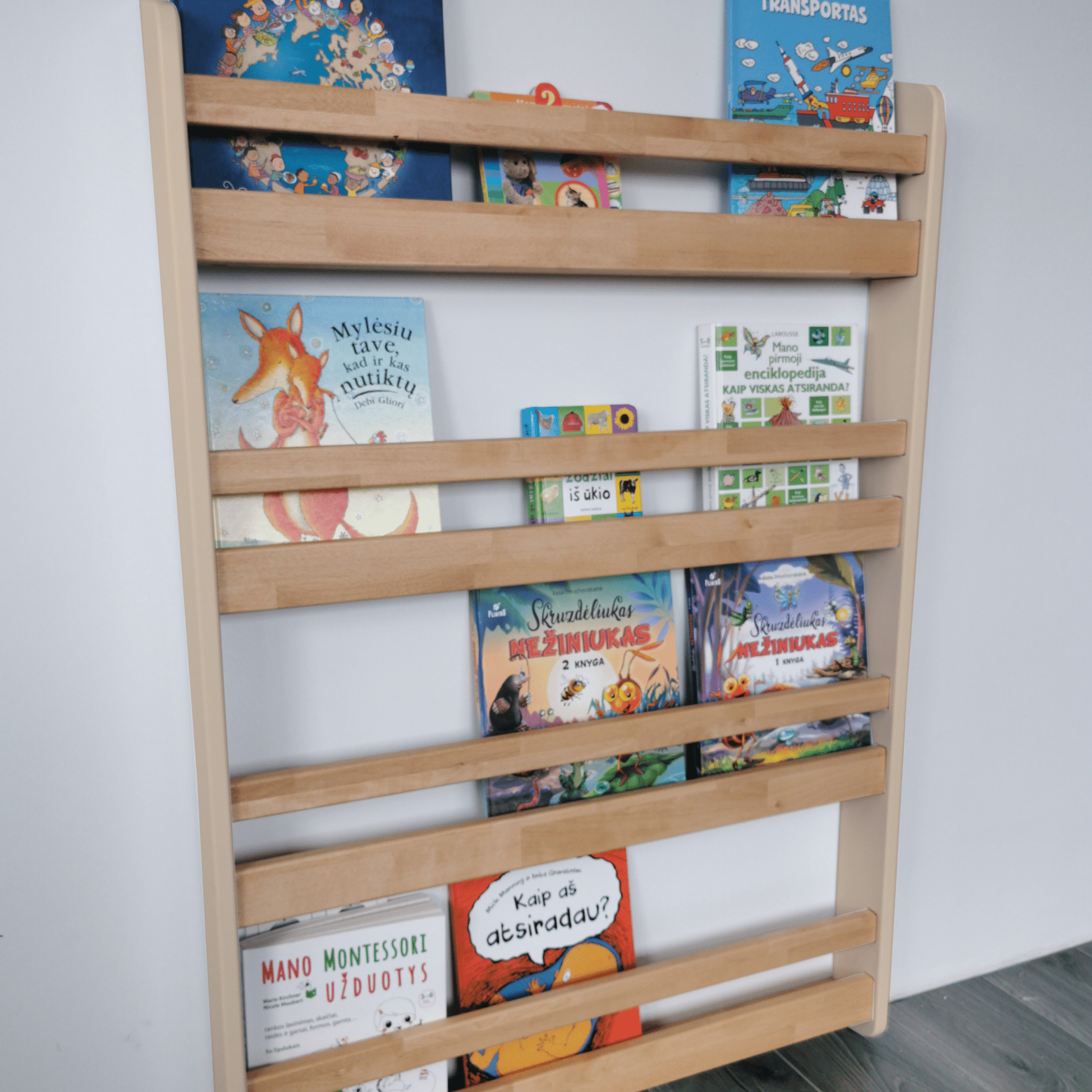 Bookshelf Wall Mounted Natural -