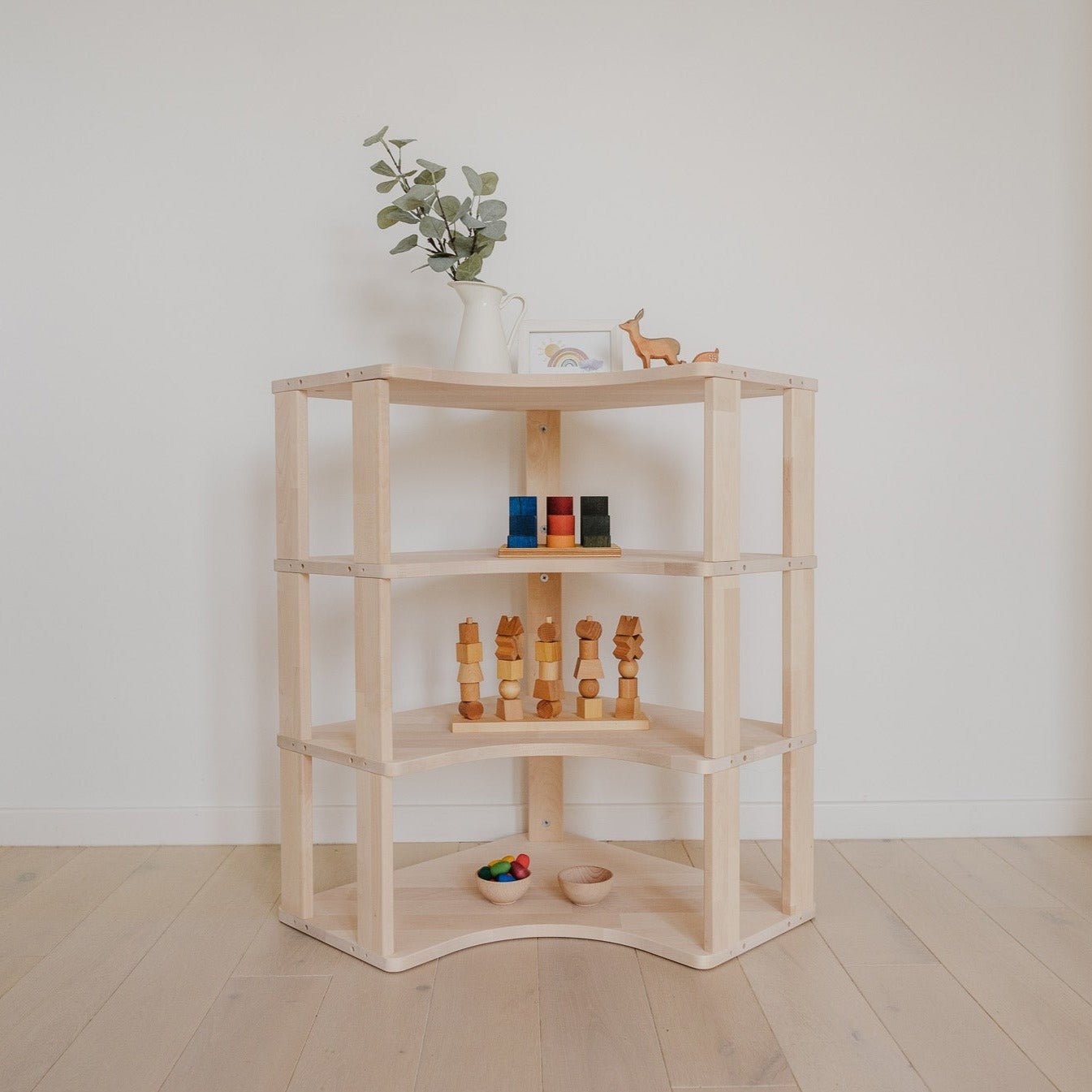 Corner Shelves: Four Shelves - Kids