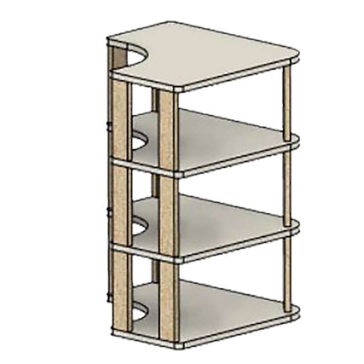 Corner Shelves: Four Shelves - Kids