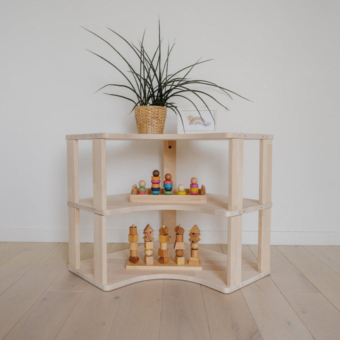 Corner Shelves: Three Shelves - Kids