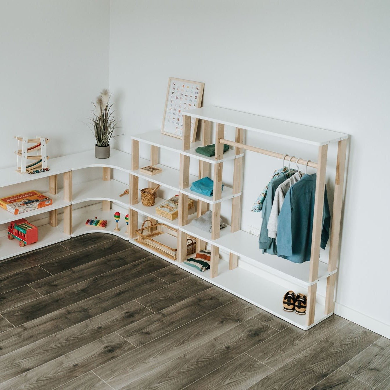 Create Your Own Modular Montessori Storage - Kids