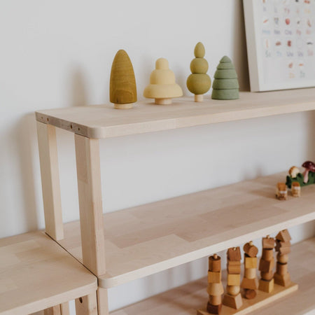 Create Your Own Montessori Storage Unit - Natural Wood Finish - Kids