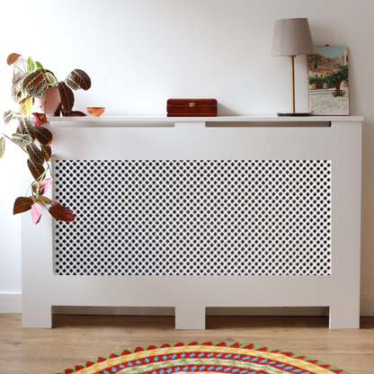 Cache-radiateur sur mesure : motif diamant – 60 cm x 15 cm x 50 cm