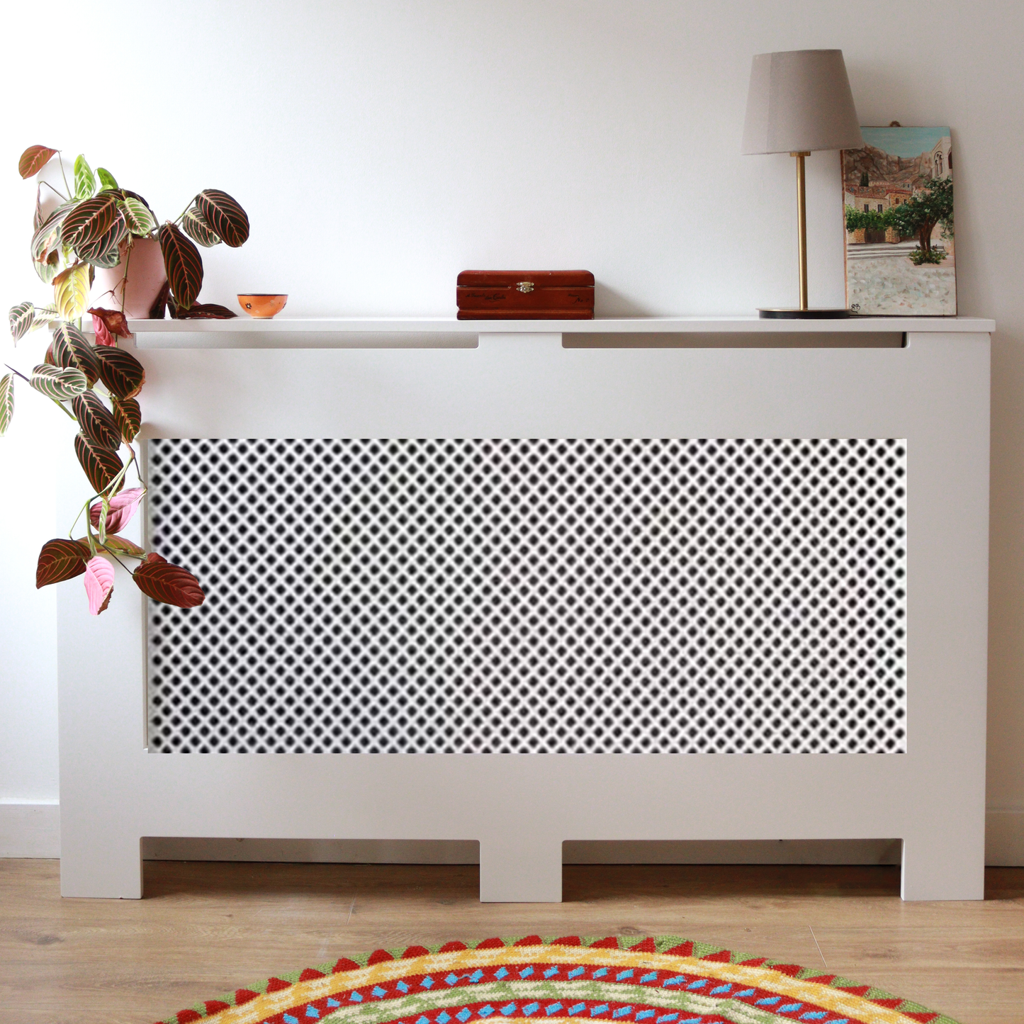Custom Sized Radiator Cover: Diamond Front - 110 cm by 15 cm by 50 cm