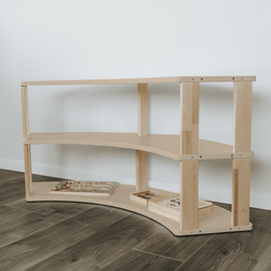 Kids Arc: Three Natural Shelves - Kids
