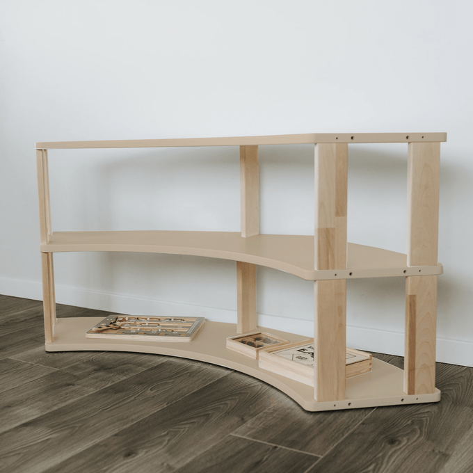 Kids Arc: Three Natural Shelves - Kids
