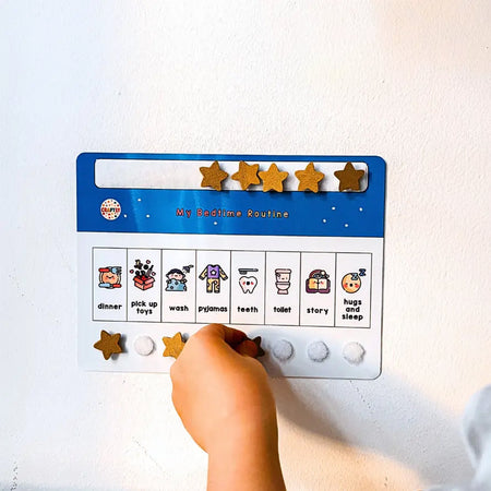 Kids Bedtime Routine Star Chart - Kids