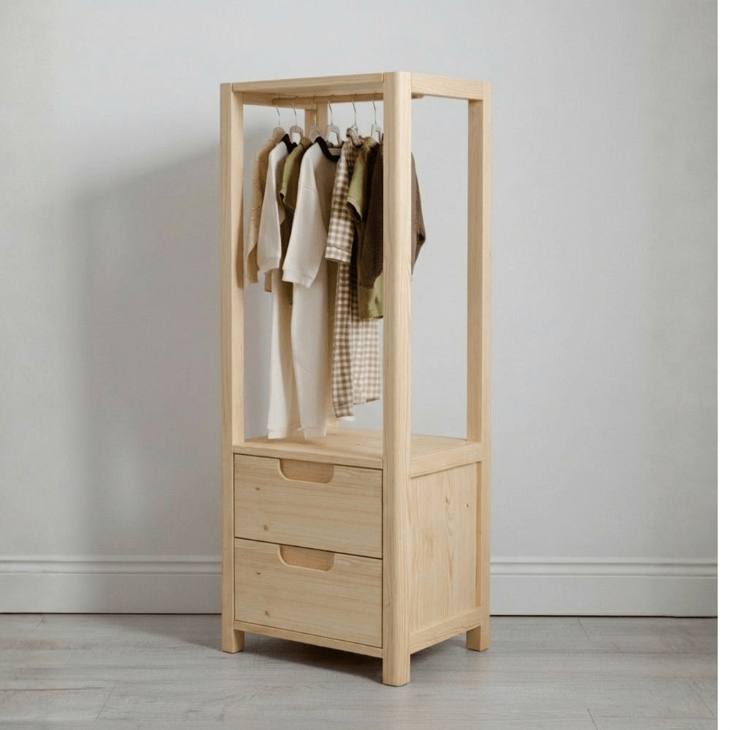 Kids Open Wardrobe with Drawers - Roomix Beds