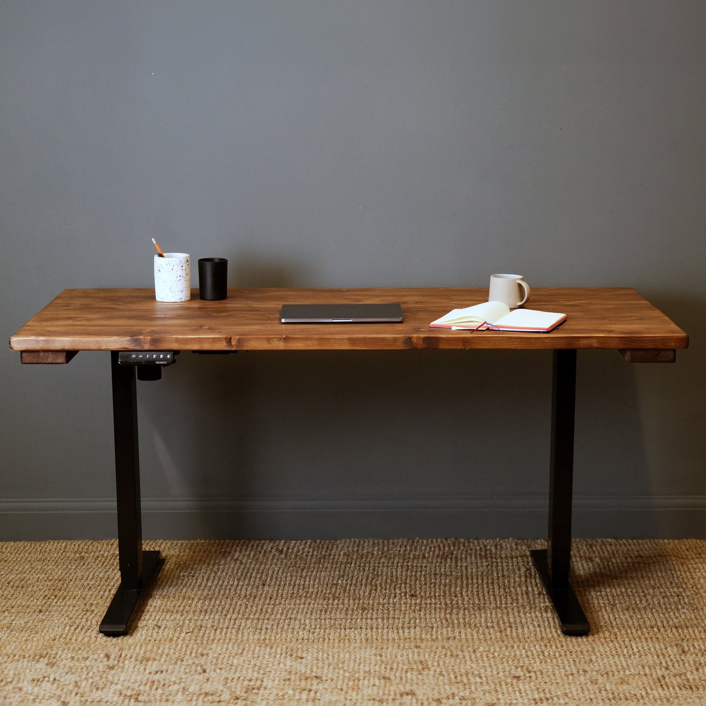 Adjustable Height Desk - Custom Sized - 125 cm by 55 cm
