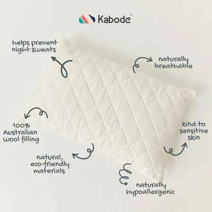 Organic Cotton and Wool Single Pillow - Kids
