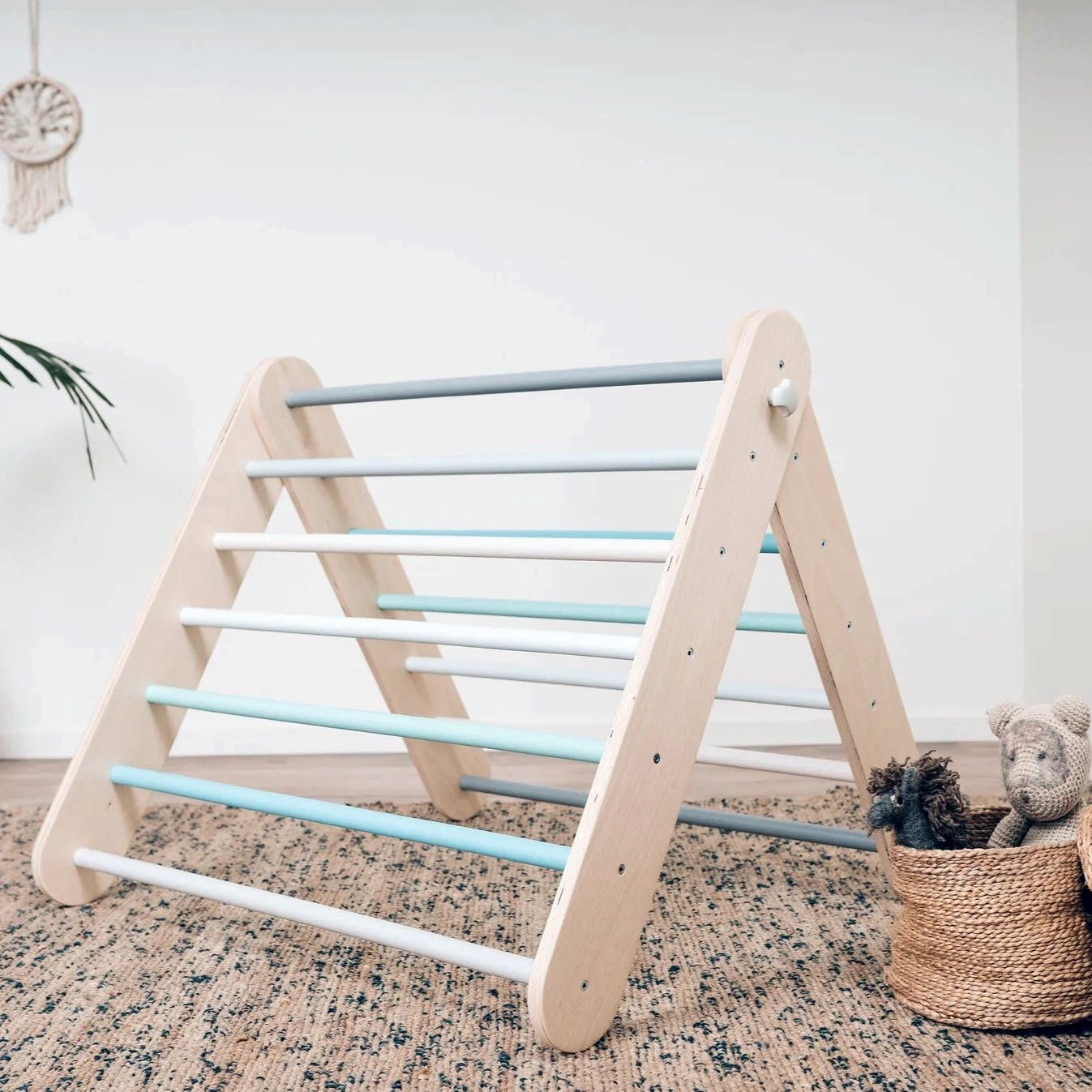 Pikler Triangle & Swedish Wall 2-in-1 Climber - Kids