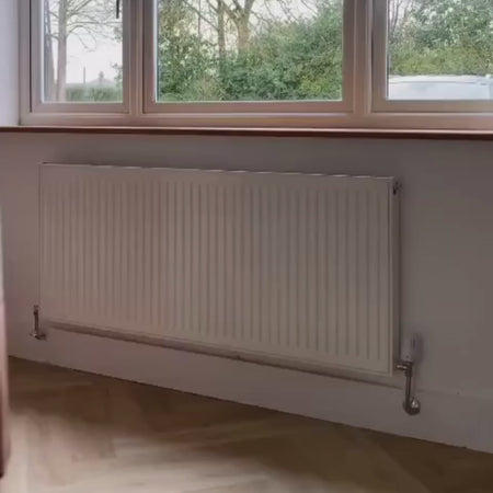 Custom Sized Radiator Cover: Wide Gap Vertical Slats