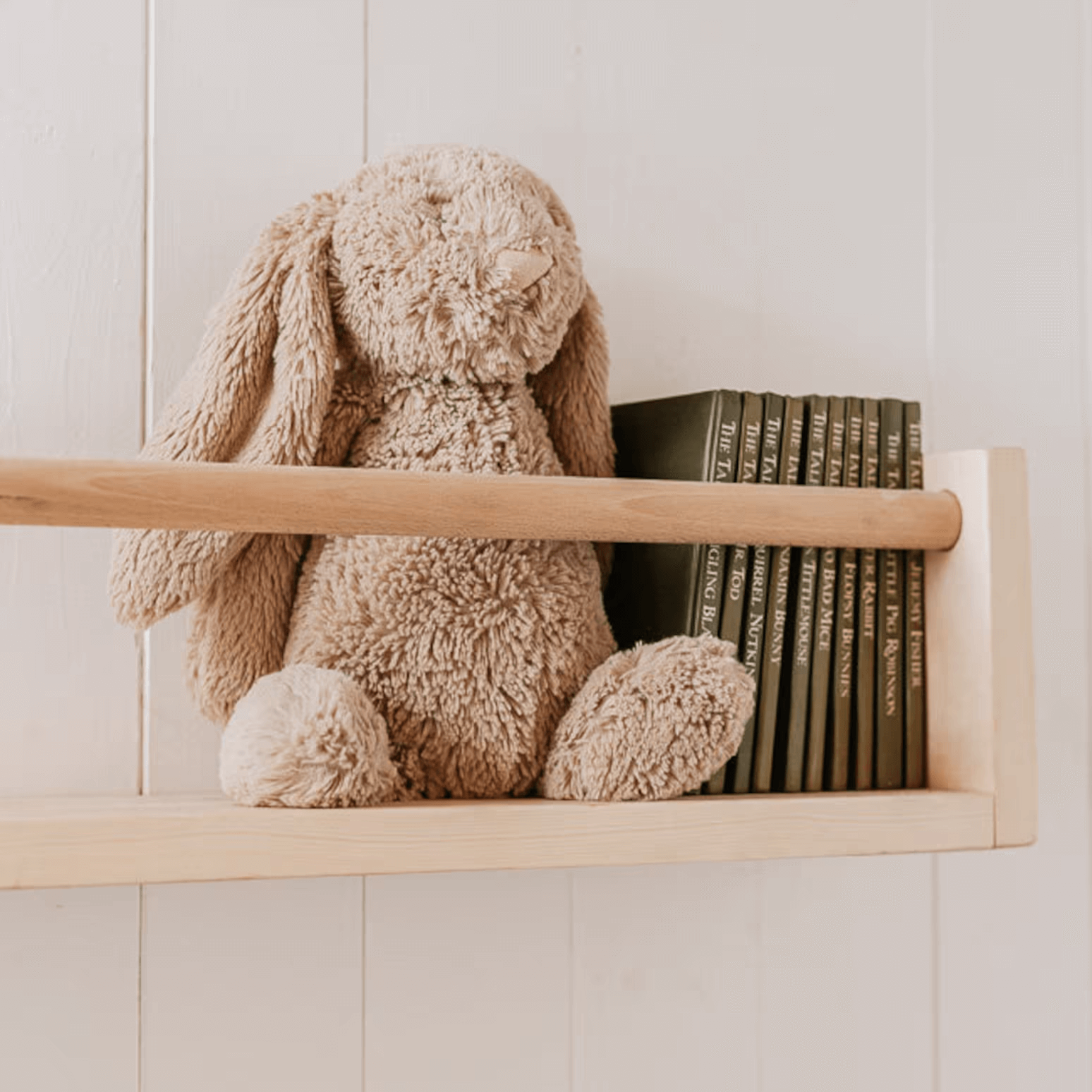 Reversible Kids Book Shelf with Rail - Shelves & Storage