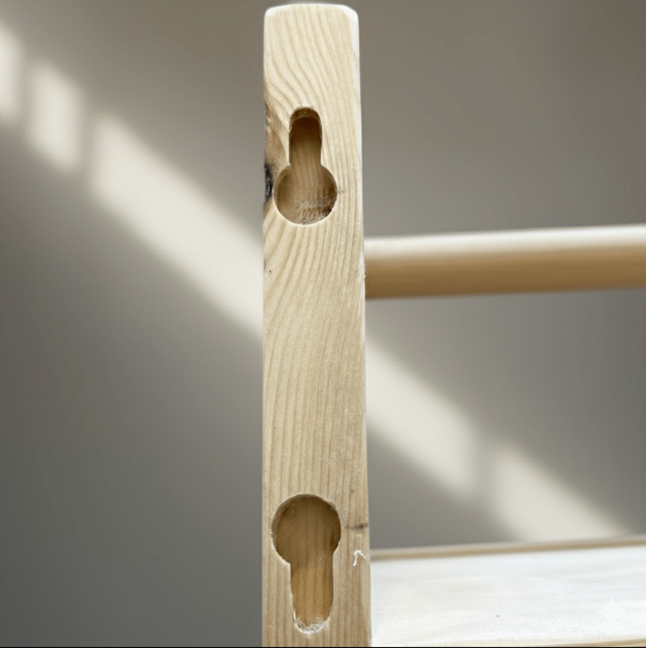 Reversible Kids Book Shelf with Rail - Shelves & Storage