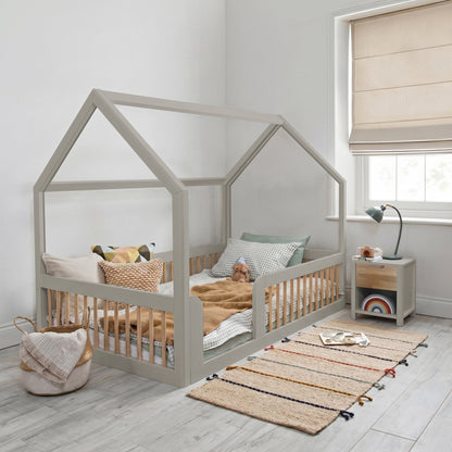 Roomix Transition Convertible House Bed Oak Spindle - Roomix Beds