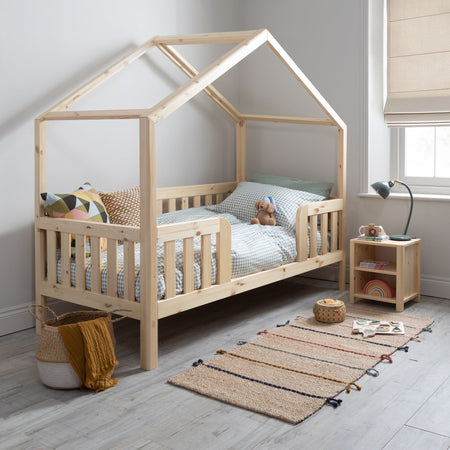 Roomix Transition Elevated House Bed Natural - Roomix Beds
