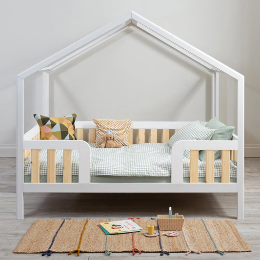 Roomix Transition Elevated House Bed White - Roomix Beds