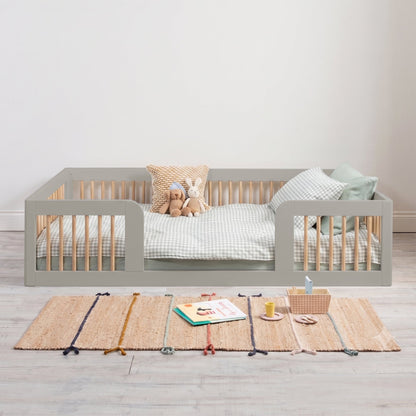 Roomix Transition Toddler Bed Oak Spindle - Roomix Beds