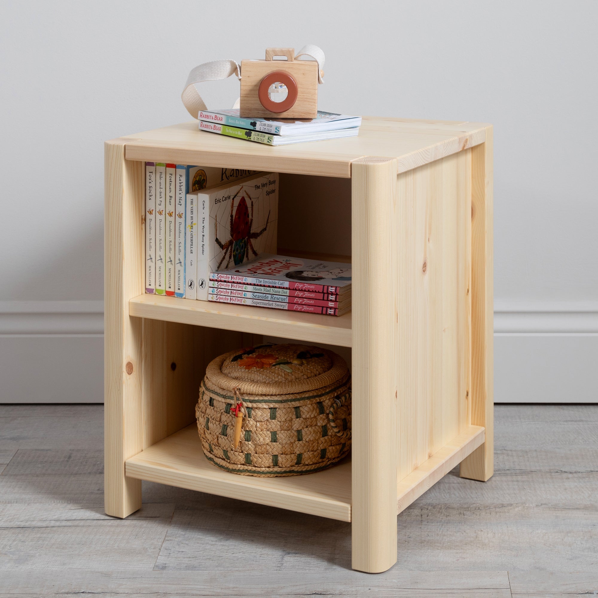 Toddler Bedside Table Natural - Roomix Beds