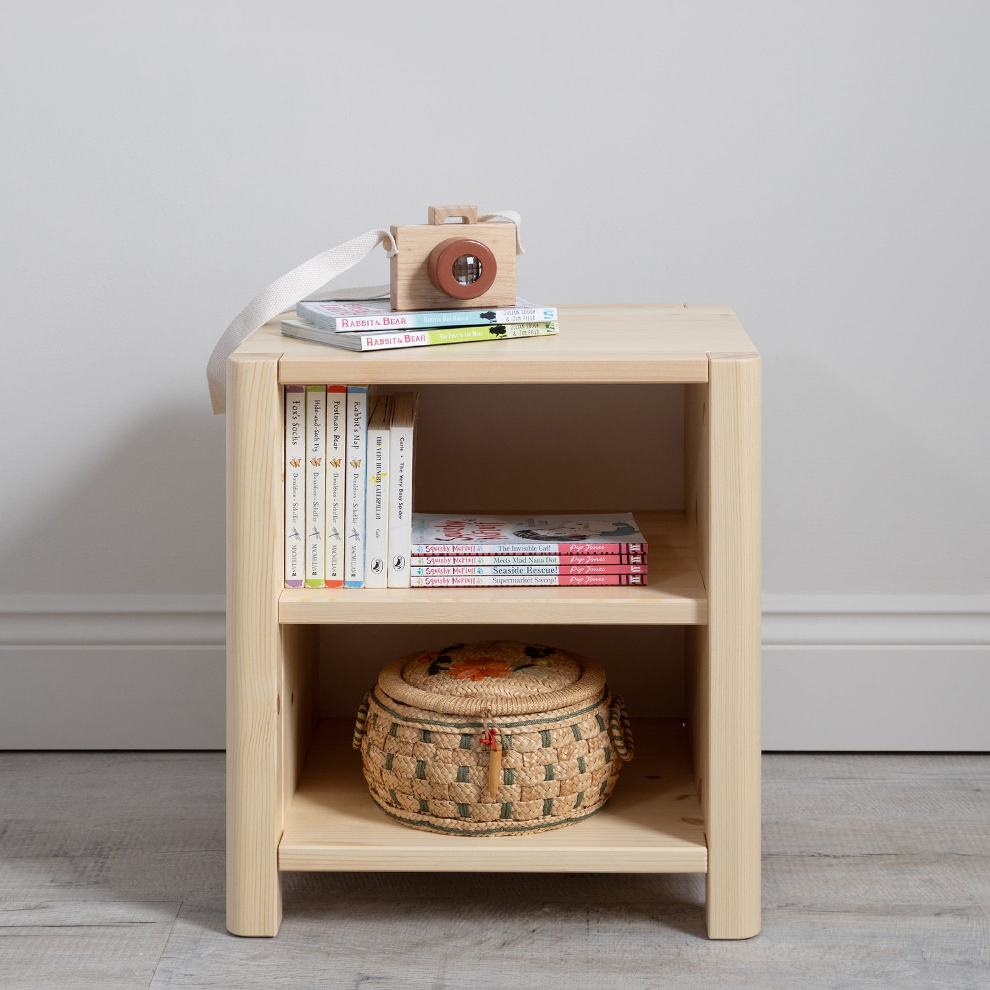 Toddler Bedside Table Natural - Roomix Beds