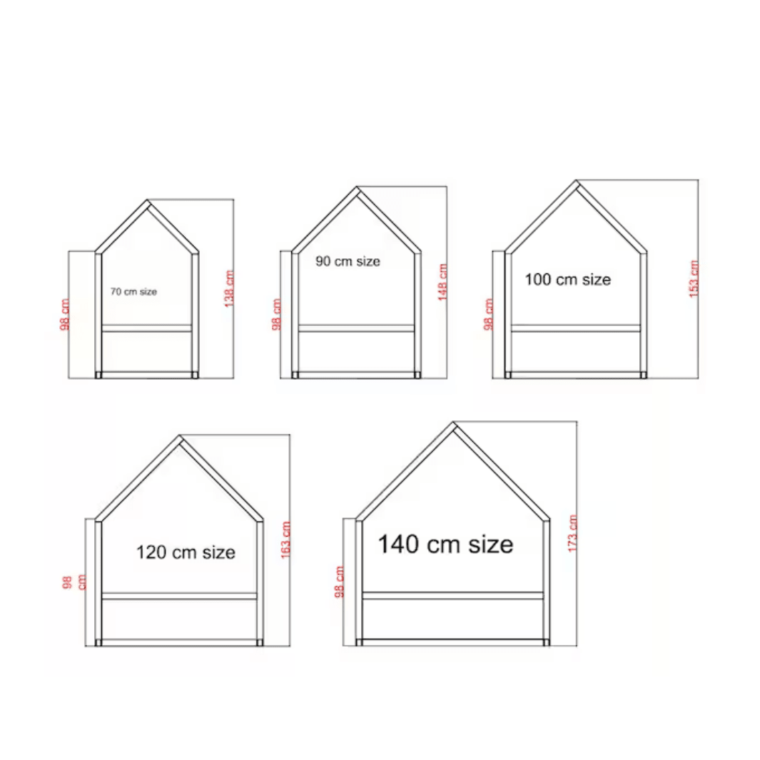 Toddler House Floor Bed (New Template) - Roomix Beds