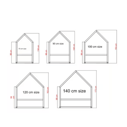 Toddler House Floor Bed (New Template) - Roomix Beds