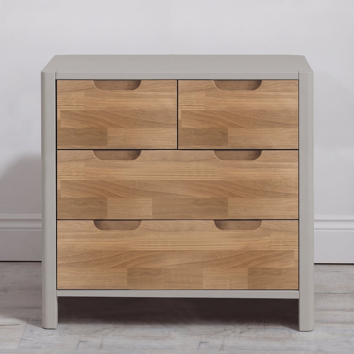 Transition Oak Drawer Chest with add-on changing topper - Roomix Beds