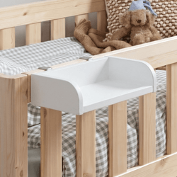Transition Slot-On Bedside Shelf White - Roomix Beds