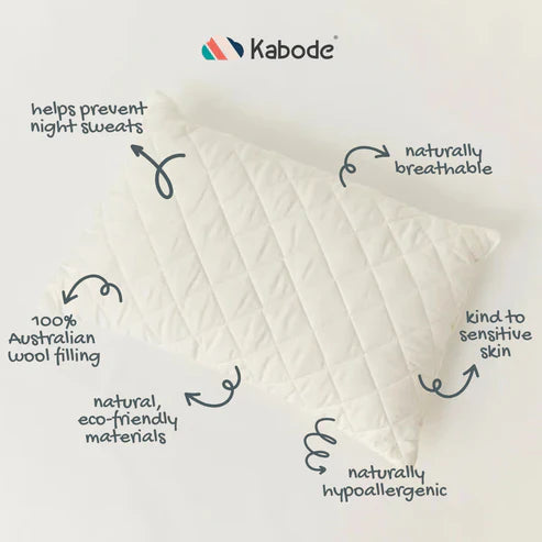 Oreiller simple en coton biologique et laine