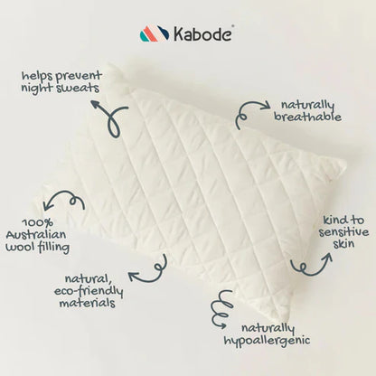 Oreiller simple en coton biologique et laine