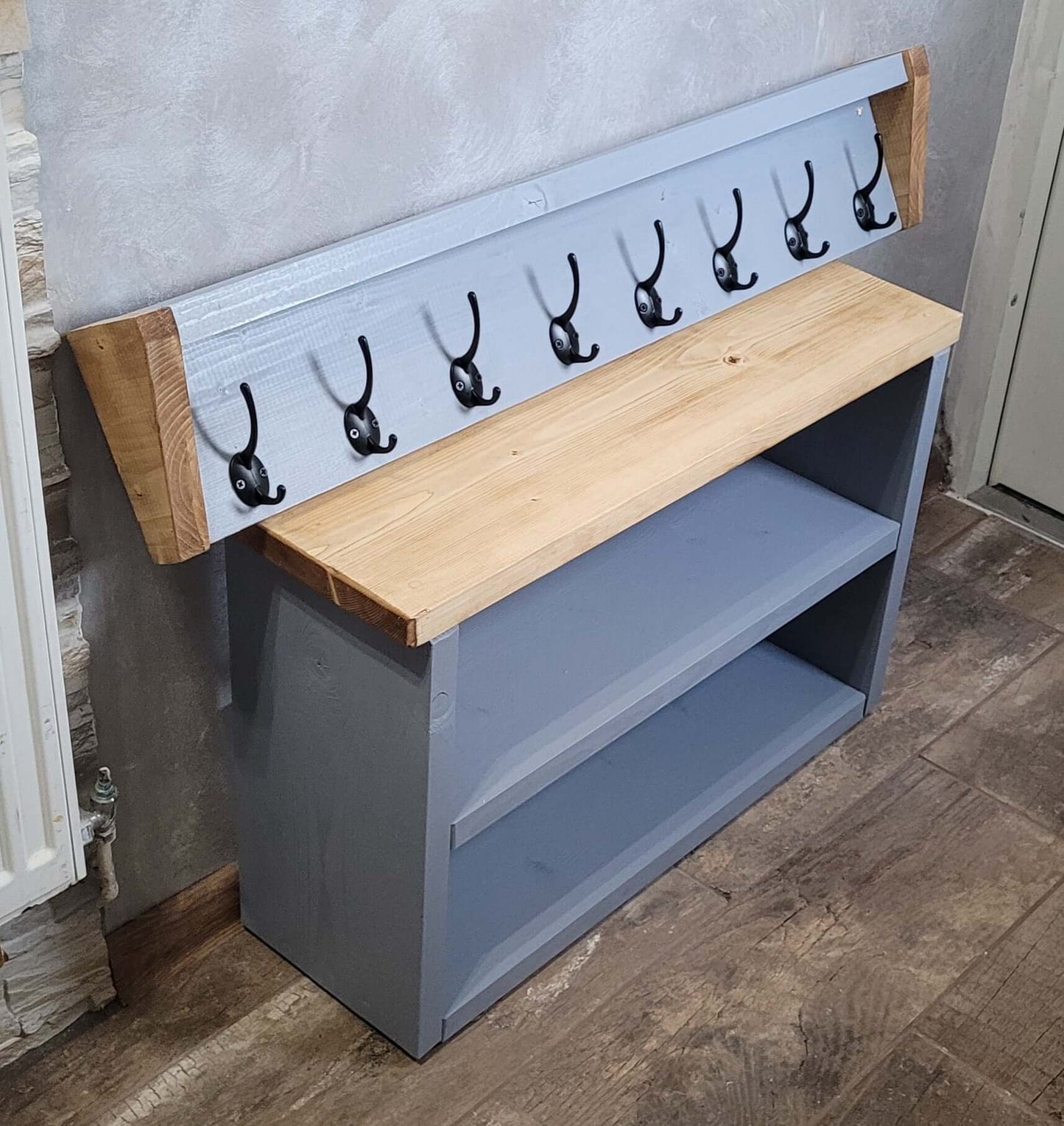 Coat Hook and Shoe Rack Storage Wide 80 cm by 30 cm by 55 cm
